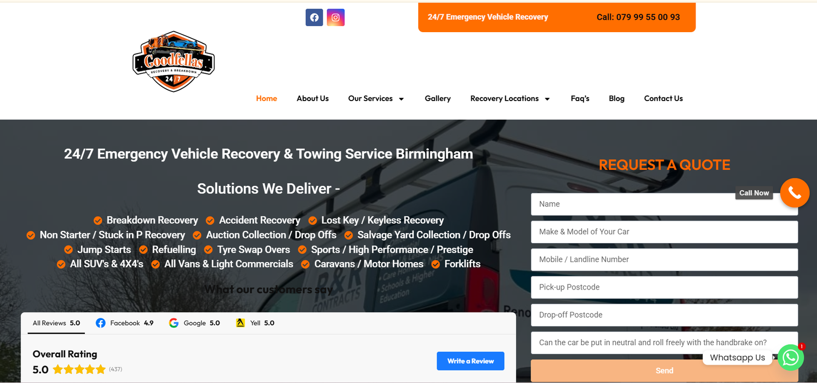GoodFellas Recovery & Breakdown LTD. Case Study case study
